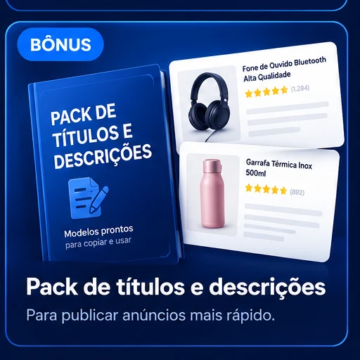 Pack de títulos e descrições — para publicar anúncios mais rápido